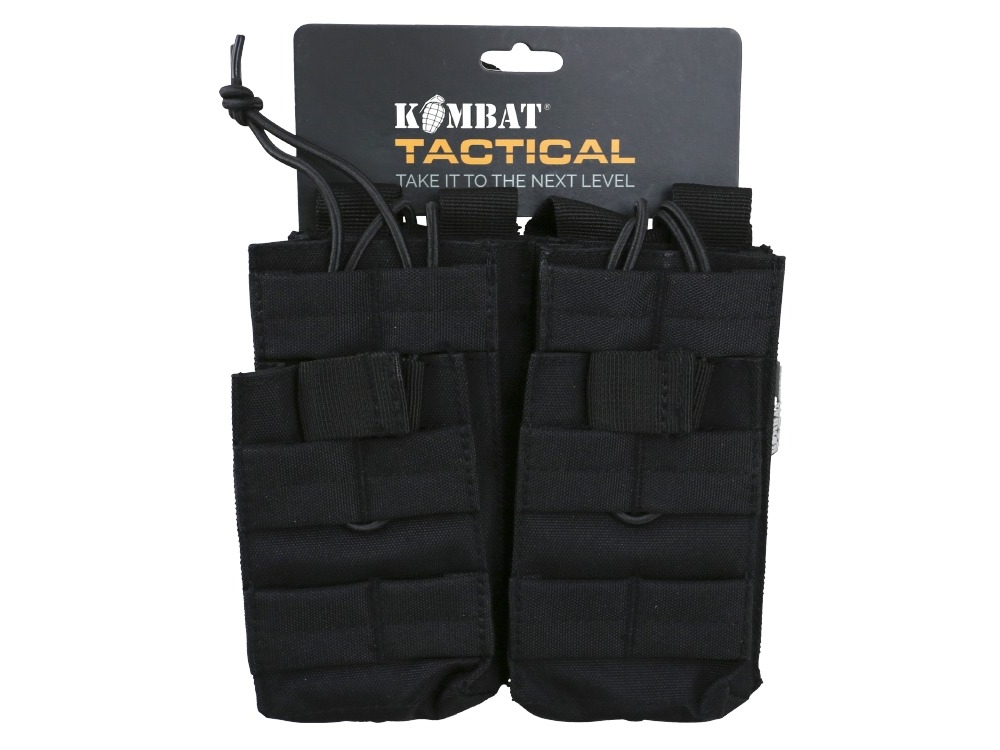kombat double duo mag pouch - black