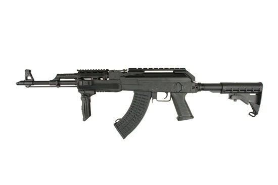 CYMA Metal AK47 Tactical Rifle AEG w/ M4 Stoc