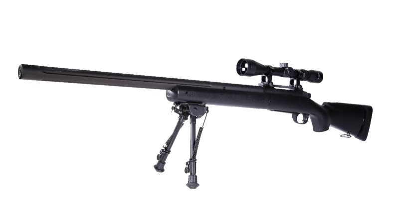 Snow Wolf M24 V1+ Sniper Rifle w/Scope & Bipo