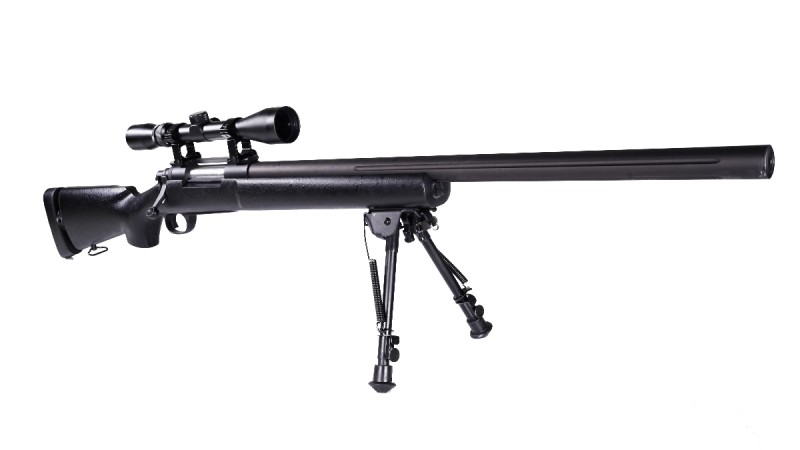 Snow Wolf M24 V1+ Sniper Rifle w/Scope & Bipo