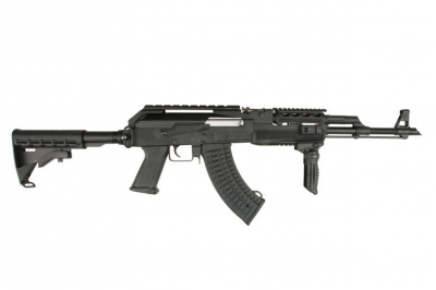 cyma metal ak47 tactical rifle aeg w/ m4 stock (cm.039c, black) 