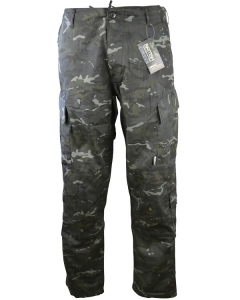 kombat assault trousers - acu style - btp black