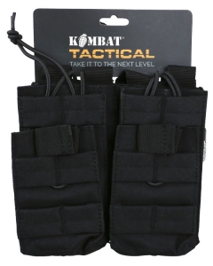 kombat double duo mag pouch - black