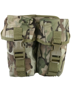 kombat double ammo pouch with molle fixing - btp